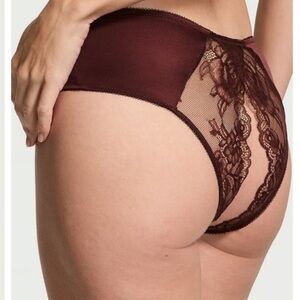 Victoria Secret rose lace crotchless panty